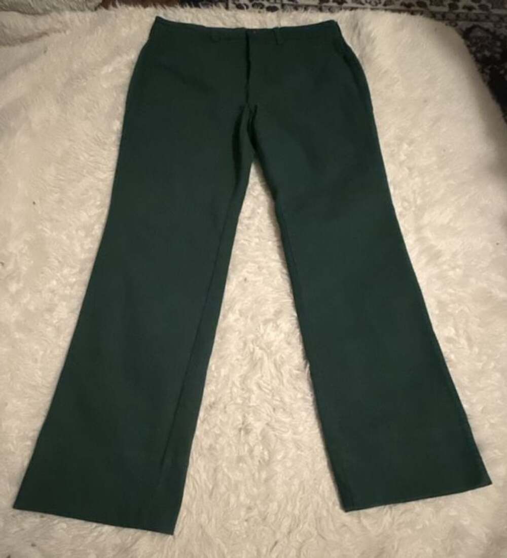 Johnny Was Sasson Pants Size 33 Dark Sea Green Organic Cotton